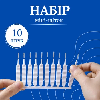 Щеточка - ершик для чистки телефона и труднодоступных мест (10 шт, белые)
