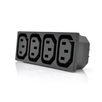 Евро-розетка IEC C14, AC 250V 16A Черная