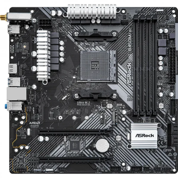 Материнська плата ASRock b450m/ac r2.0 (s-AM4, amd b450, ddr4)