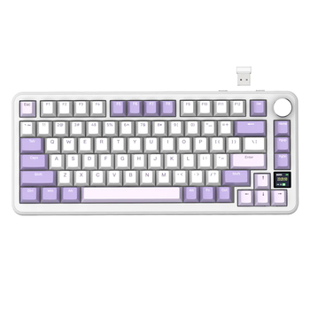 Бездротова механічна клавіатура ATTACK SHARK X85PRO (75% ANSI Layout, TFT-дисплей), Hot-Swap WIRED+2.4G+BT5.0