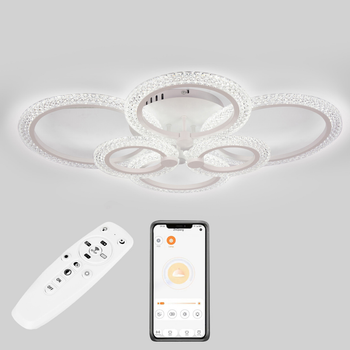 Потолочная LED люстра, светильник светодиодный Sunlight 5805/2+2+2