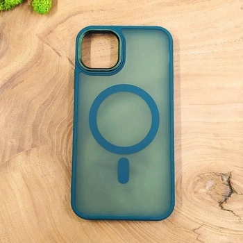Чехол HOCO Smoke case Matte with MagSafe для iPhone 15 Dark Green