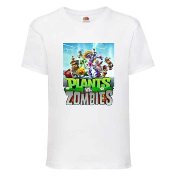 Футболка дитяча Рослини проти зомбі (Plants vs Zombies 001) біла 140 см