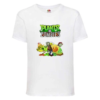 Футболка дитяча Рослини проти зомбі (Plants vs Zombies 002) біла 140 см