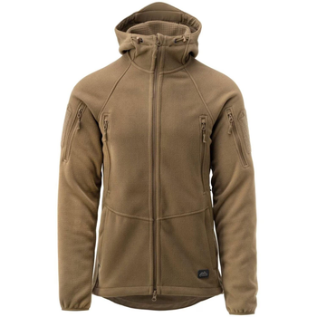 Тактическая флисовая кофта Helikon Patriot Mk2 Hybrid Fleece с капюшоном coyote койот S