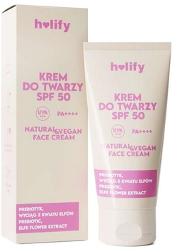 Krem do twarzy z filtrem SPF Holify prebiotyczny 50 ml (5901878684789)