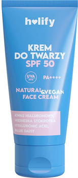 Krem do twarzy z filtrem SPF Holify hialuronowy 50 ml (5901878684802)