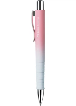 Ручка шариковая автоматическая FABER CASTELL Poly Ball Xb бело-розовая (241108) 6933256658722