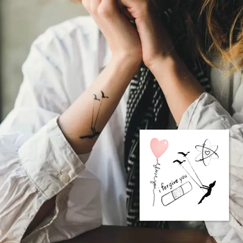 Временное тату Arley Sign Любовь+крылья (8021)