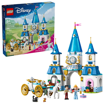 Конструктор LEGO Disney Princess Замок Попелюшки і карета 596 елементів (43275)