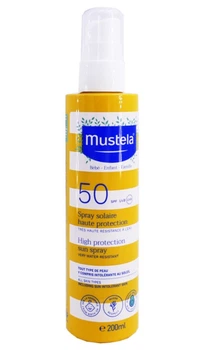 Солнцезащитное молочко в форме спрея для всей семьи Mustela Sun Spray SPF 50+ 200 мл