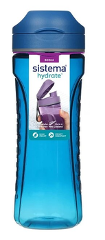 Пляшка для води Sistema Tritan Swift 600 ml Синя (5744001131459)