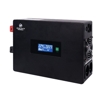 Высокочастотный инвертор 600VA/600W Kraft KRF-SAVR600VA/600W-12V под внешний аккумулятор (42-00112)