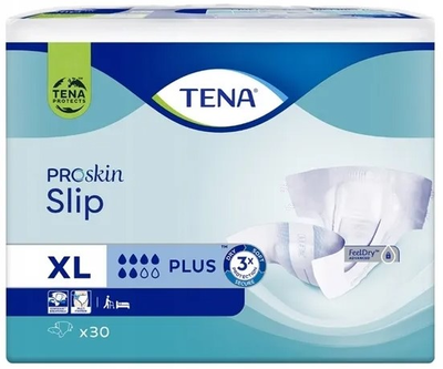 Pieluchomajtki dla dorosłych Tena Slip ProSkin Plus XL 30 szt (7322542181744)