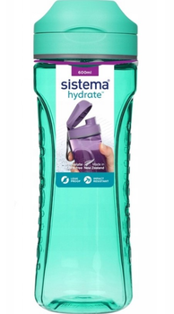 Butelka na wodę Sistema Tritan Swift 600 ml Zielona (5744001131473)