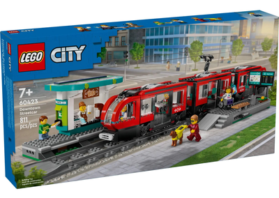 Конструктор LEGO City Міський трамвай зі станцією 811 деталей (60423) (955555906393929) - Уцінка