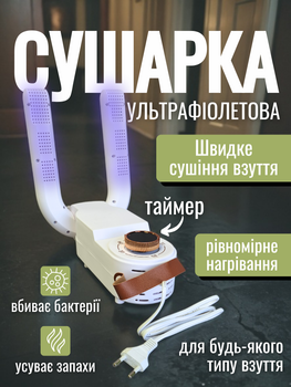 Сушилка для обуви сушка электросушилка с вентилятором таймером для противогрибковой обработки антибактериальная электрическая обувная противогрибковая напольная электросушитель для ботинок кроссовок Hechpro ТБDRY2