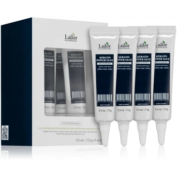 Набір сироваток з кератином для посічених кінчиків 15 г *4 шт Lador Keratin Power Glue 60 мл (8809500815358)
