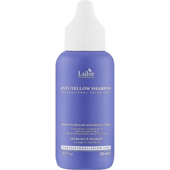 Шампунь для устранения желтизны осветленных волос Lador Anti-Yellow Shampoo 50 мл (8809789632912)