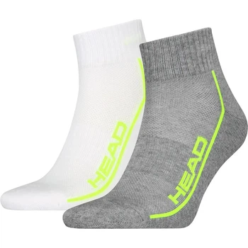 Женские Носки Head ALL SPORTS PERFORMANCE QUARTER 2P Серый, Белый 35-38 (701229022-004 35-38)