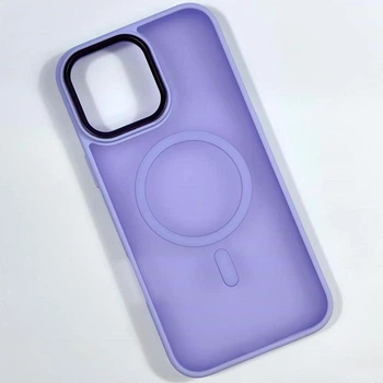 Чохол Color Matte Case With MagSafe iPhone 15 Pro Max Light Purple