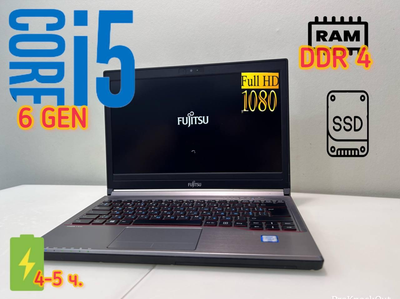 Ноутбук Fujitsu Lifebook E736 13.3'' Intel Core i5 6 Gen 8GB RamDDR 4 ОЗУ 128 SSD б/у