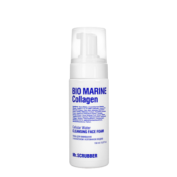 Пінка для вмивання Mr. Scrubber Bio Marine Collagen з колагеном та клітинною водою, 150 мл