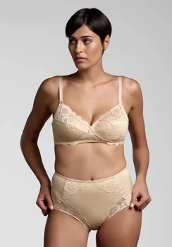 Женские трусы Lepel Maxi Pizzo VLPT02066 бежевые размер 4XL
