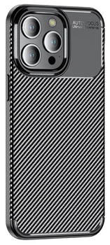 Чехол Autofocus Carbon на Apple iPhone 14 Pro Max / черный