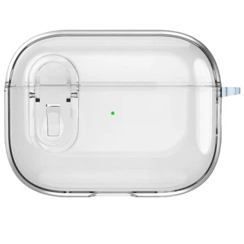 Защитный чехол Deexe Crystal Color для AirPods 4 - Transparent White