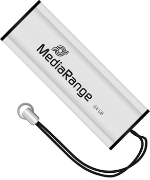 Флеш пам'ять USB MediaRange 64GB USB 3.0 Black/Silver (MR917)
