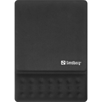 Коврик для мышки с поддержкой запястья Sandberg Memory Foam Mousepad 250х180х2.5мм Black (520-38)