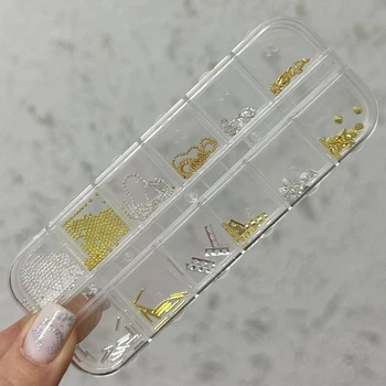 Металлический декор для дизайна ногтей в наборе Francheska Decor WY-1315