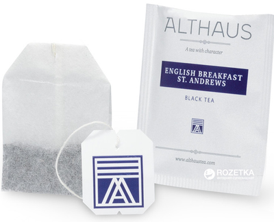 Чай чорний пакетований Althaus English Breakfast St. Andrews 20 х 1.75 г (4001258002651_4260312440925)