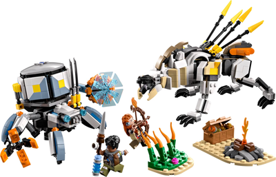 Zestaw klocków LEGO Horizon Adventures Aloy i Varl kontra Krabołaz i Piłoząb 768 elementów (77037)