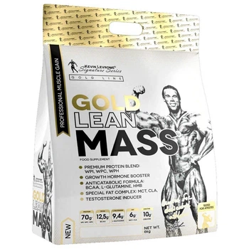 Гейнер Kevin Levrone Gold Line Gold Lean Mass, 6 кг - Полуниця