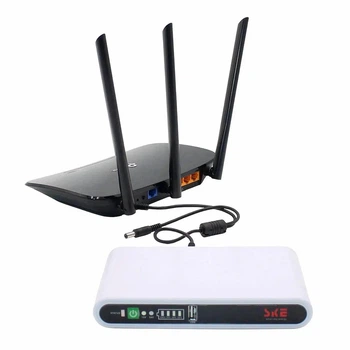 Портативный блок питания, инвертор для роутеров Power Bank 17W Mini DC UPS 8800 mAh SKE, POE-532E-White