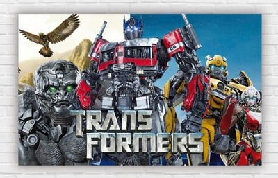 Паперовий плакат "Трансформери / Transformers" 120х75см
