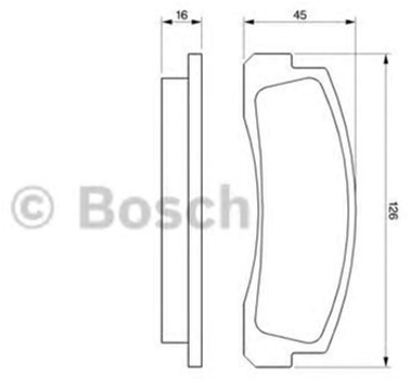 Дискові гальмівні колодки Bosch (0 986 466 601)