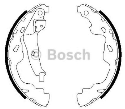 Барабанні гальмівні колодки Bosch (0 986 487 665)