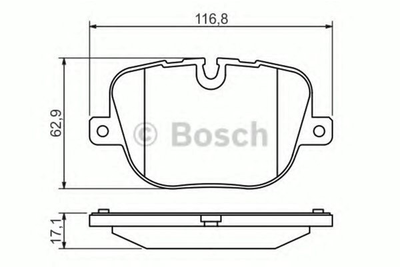 Дискові гальмівні колодки Bosch (0 986 494 409)