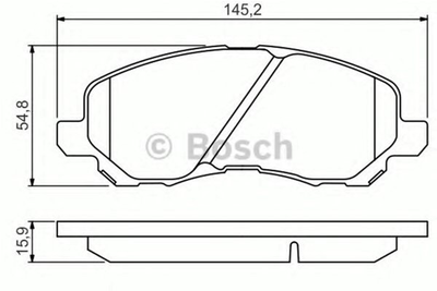Дисковые тормозные колодки Bosch (0 986 495 253)