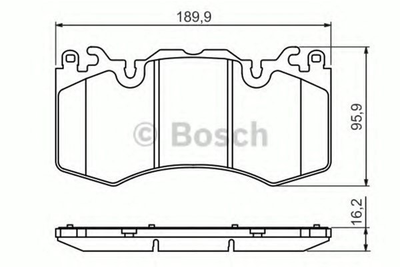 Дискові гальмівні колодки Bosch (0 986 494 440)