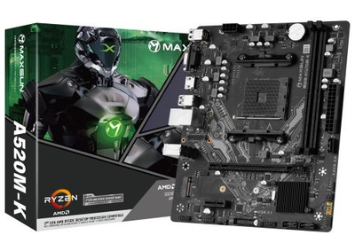 Мат.плата AM4 (A520) Maxsun Challenger A520M-K, A520, 2xDDR4, Int.Video(CPU), 3xSATA3, 1xM.2 4.0, PCI-E 16x 3.0, PCI-E 1x 3.0, ALC897, RTL8111H, 2xUSB3.2/4xUSB2.0, VGA/HDMI, Micro ATX (MS-Challenger A520M-K)