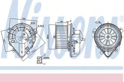 Вентилятор салону Nissens (87178)