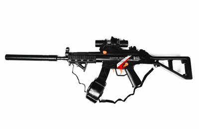 Дитячий іграшковий автомат на орбізах Орбіган UMP45 Чорний стріляє гідрогелевими кулями Гель бластер акумуляторний + 5000 орбізів