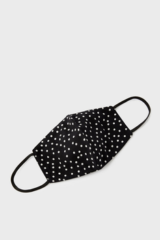 Жіноча чорна захисна маска POLKA DOT FACE COVER Accessorize OS 187189