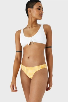 Жіночі помаранчеві трусики від купальника ORANGE GINGHAM RUCHE Accessorize XL 397041