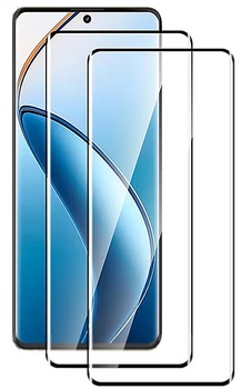 Защитное стекло 2шт CDK для Oppo Find X5 Pro | Full Glue 3D (015584) (black)