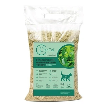 Соєвий наповнювач Pet Cat Tofu Зелений чай 2.5 кг/6 л